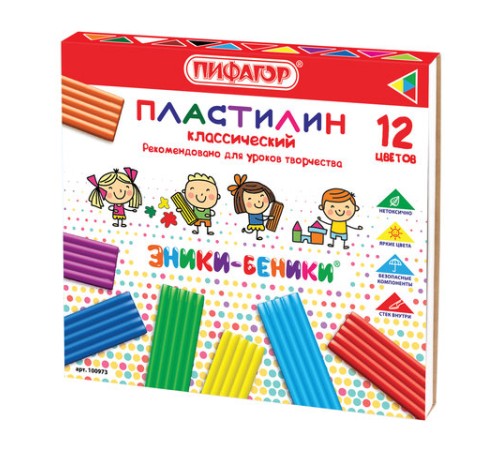 Пластилин классический ПИФАГОР 