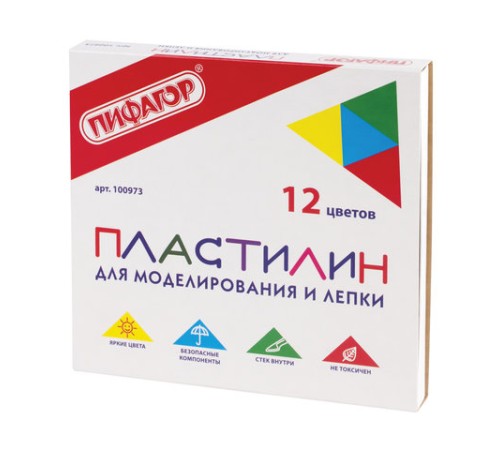 Пластилин классический ПИФАГОР 