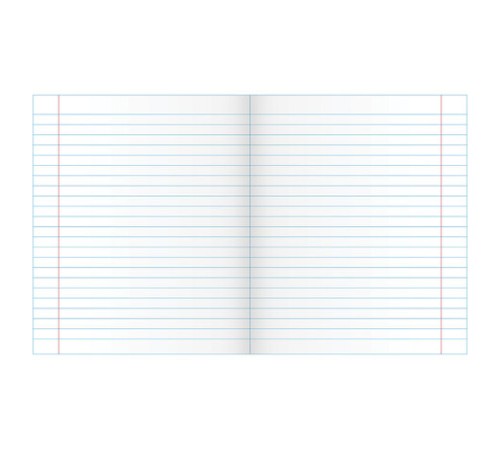 Тетрадь ЗЕЛЁНАЯ обложка 18 л., линия с полями, офсет, 