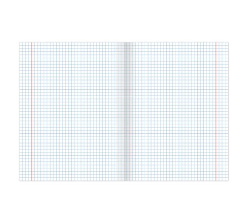 Тетрадь ЗЕЛЁНАЯ обложка 24 л., клетка с полями, офсет, 