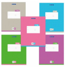 Тетрадь 12 л. BRAUBERG, косая линия, обложка картон, ТОЧКИ, 103033