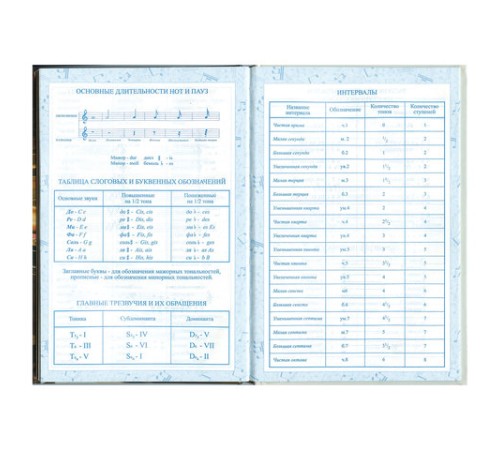Дневник для музыкальной школы 140х210 мм, 48 л., твердый, BRAUBERG, справочный материал, 