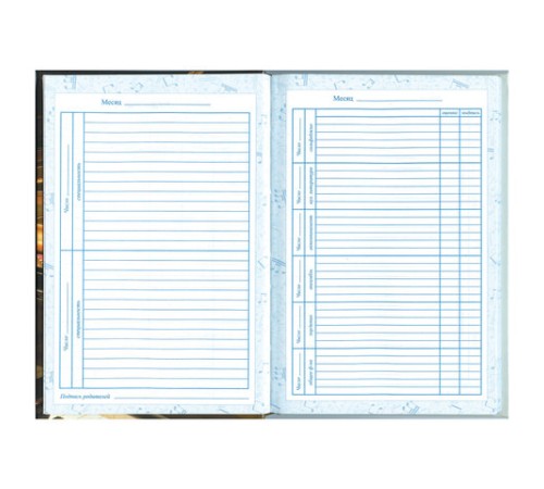 Дневник для музыкальной школы 140х210 мм, 48 л., твердый, BRAUBERG, справочный материал, 