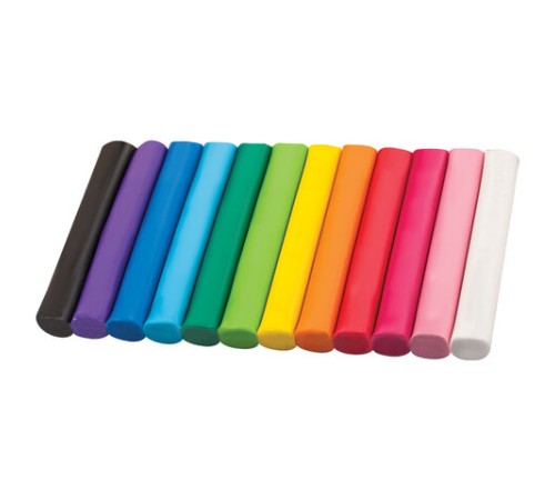 Пластилин классический BRAUBERG 12 цветов, 200 г, ВЫСШЕЕ КАЧЕСТВО, блистер, 103350