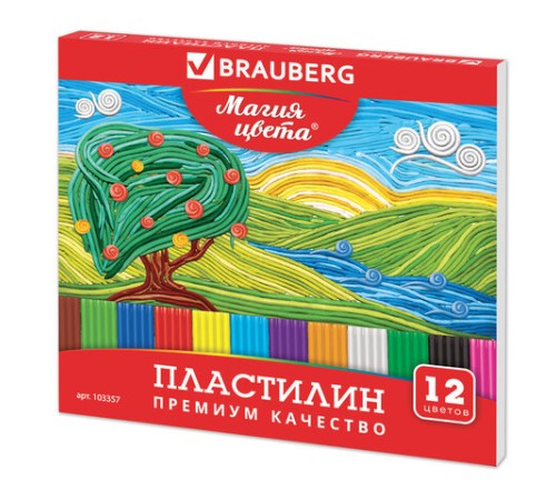 Пластилин классический BRAUBERG 