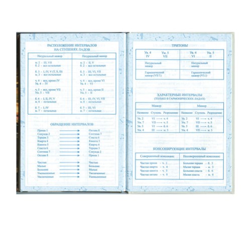 Дневник для музыкальной школы 140х210 мм, 48 л., твердый, BRAUBERG, выборочный лак, справочный материал, 