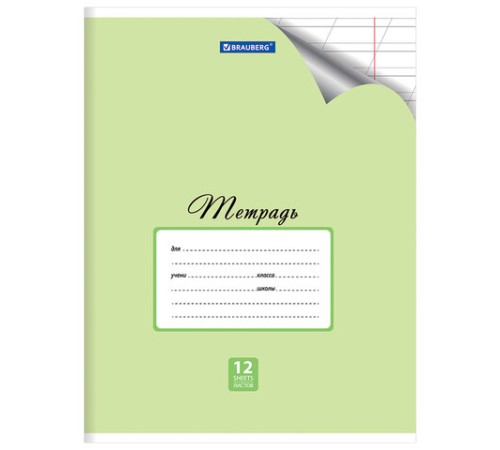 Тетрадь 12 л. BRAUBERG 