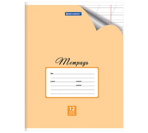 Тетрадь 12 л. BRAUBERG 