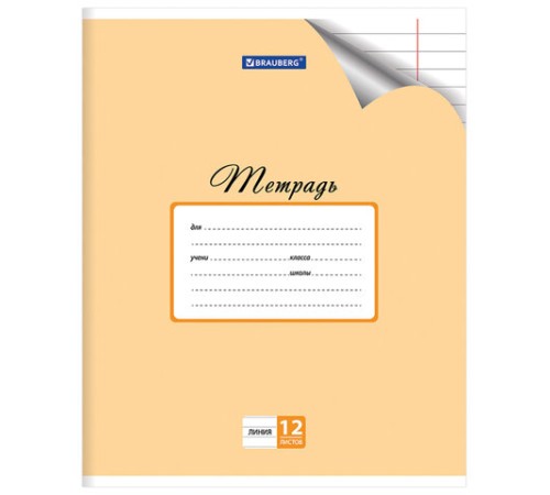 Тетрадь 12 л. BRAUBERG 