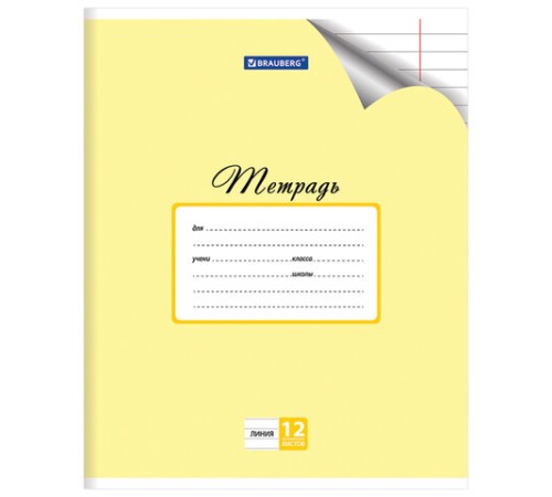 Тетрадь 12 л. BRAUBERG 