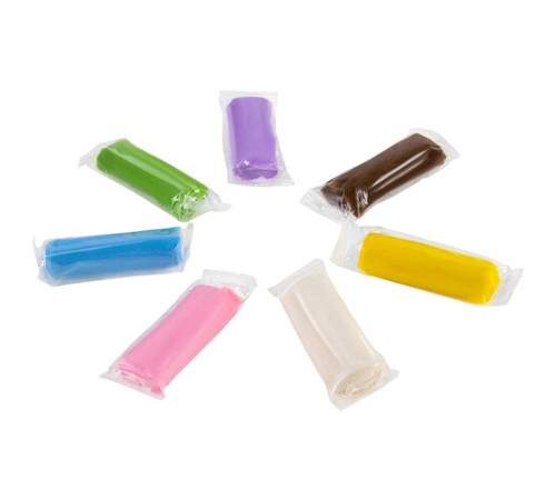 Пластилин на растительной основе (тесто для лепки) ПИФАГОР, 7 цветов, 210 г, пластиковый стакан, 104544