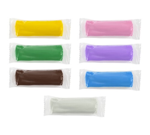 Пластилин на растительной основе (тесто для лепки) ПИФАГОР, 7 цветов, 210 г, пластиковый стакан, 104544