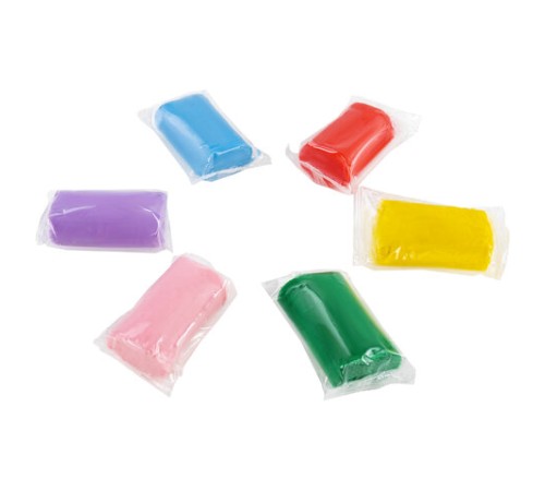 Пластилин на растительной основе (тесто для лепки) ПИФАГОР, 7 цветов, 420 г, пластиковое ведро, 104545