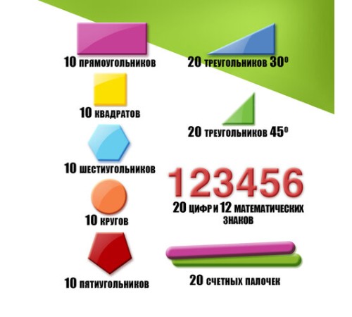 Касса цифр и счетных материалов ЮНЛАНДИЯ 