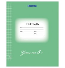 Тетрадь 12 л. BRAUBERG ЭКО 