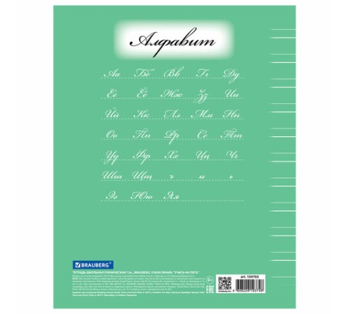 Тетрадь 12 л. BRAUBERG ЭКО 