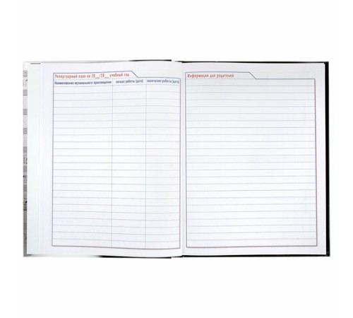 Дневник для музыкальной школы твердый, 48 л., HATBER 