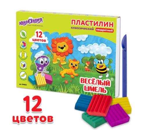 Пластилин классический ЮНЛАНДИЯ 