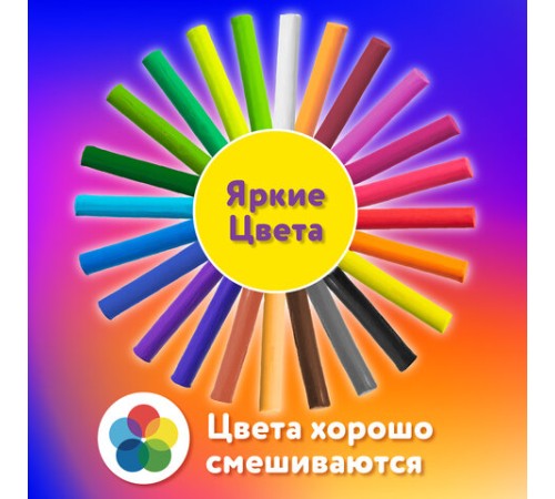 Пластилин классический ЮНЛАНДИЯ 