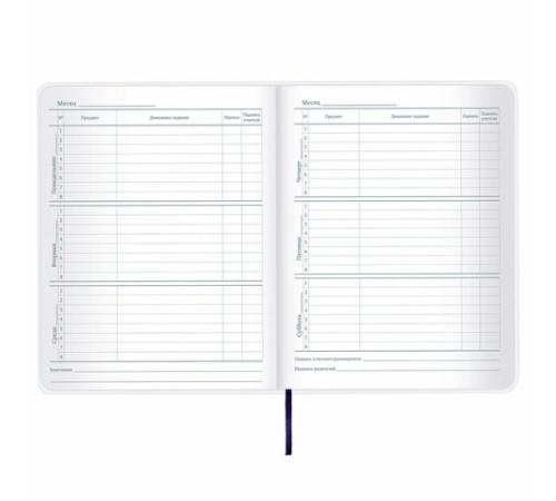 Дневник 1-11 класс 48 л., кожзам (гибкая), термотиснение, BRAUBERG 