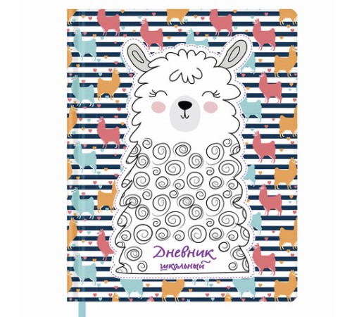 Дневник 1-4 класс 48 л., кожзам (твердая с поролоном), печать, аппликация, ЮНЛАНДИЯ, 