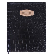 Дневник 1-11 класс 48 л., кожзам (твердая с поролоном), нашивка, BRAUBERG 
