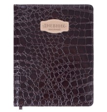 Дневник 1-11 класс 48 л., кожзам (твердая с поролоном), нашивка, BRAUBERG 