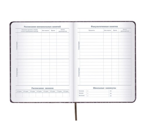 Дневник 1-11 класс 48 л., кожзам (твердая с поролоном), нашивка, BRAUBERG 