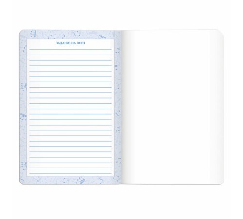 Дневник для музыкальной школы 140х210 мм, 48 л., обложка кожзам твердая, фольга, BRAUBERG, справочный материал, черный, 105502