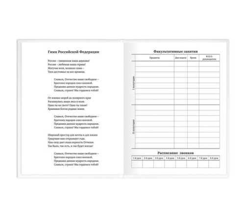 Дневник 1-11 класс 40 л., твердый, BRAUBERG, матовая ламинация, БЕЛЫЙ, 105540