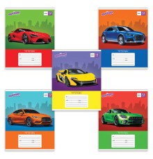 Тетрадь 12 л. ЮНЛАНДИЯ линия, обложка картон, 