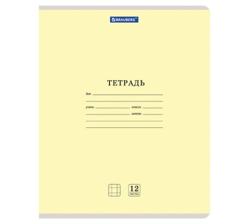 Тетрадь 12 л. BRAUBERG 