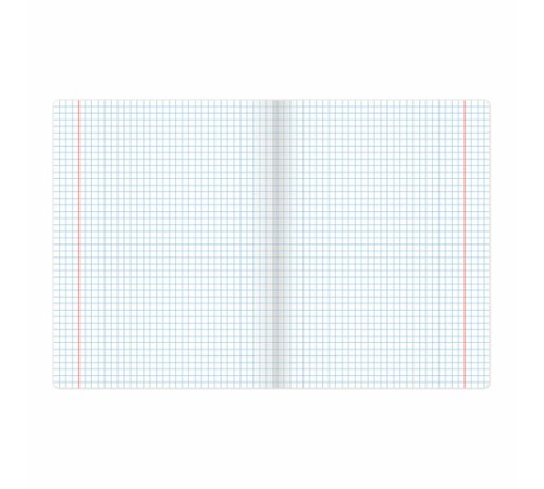 Тетрадь 12 л. BRAUBERG КЛАССИКА NEW клетка, обложка картон, СИНЯЯ, 105686