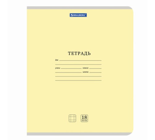 Тетрадь 18 л. BRAUBERG 