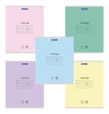 Тетрадь 24 л. BRAUBERG КЛАССИКА NEW клетка, обложка картон, АССОРТИ (5 видов), 105702