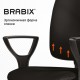 Кресло BRABIX "Prestige Ergo MG-311", регулируемая эргономичная спинка, кожзам, черное, 531877