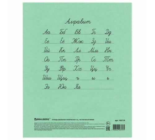 Тетрадь ВЕЛИКИЕ ИМЕНА. Толстой Л.Н., 12 л. частая косая линия, плотная бумага 80 г/м2, обложка тонированный офсет, BRAUBERG, 105719