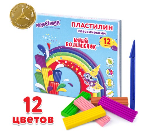 Пластилин классический ЮНЛАНДИЯ 