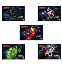 Альбом для рисования А4 30 л., спираль, обложка картон, HATBER, 205х300 мм, 