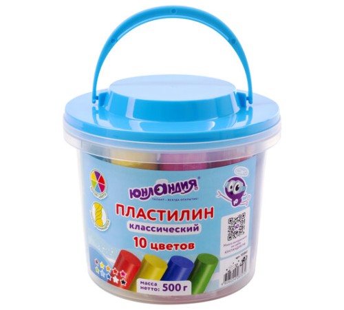 Пластилин в ведерке ЮНЛАНДИЯ 