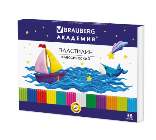 Пластилин классический BRAUBERG 
