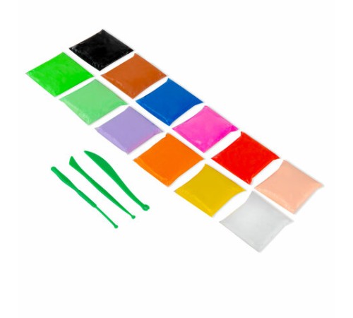 Пластилин супер лёгкий воздушный застывающий 12 цветов, 120 г, 3 стека, ЮНЛАНДИЯ, 105905