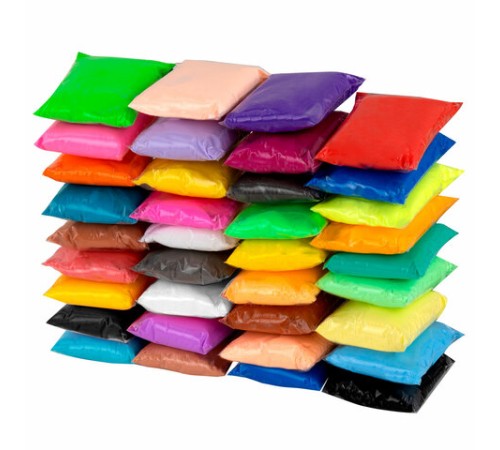 Пластилин супер лёгкий воздушный 36 шт. (32 цвета + 2 белых + 2 черных), 360 г, 3 стека, ЮНЛАНДИЯ, 105908