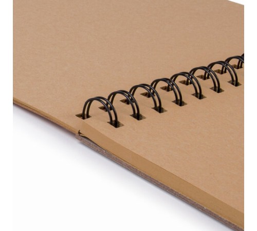 Альбом для рисования, крафт-бумага 140 г/м2, 147х205 мм, 30 л., спираль, BRAUBERG ART CLASSIC, 105915