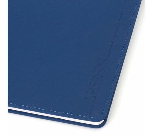 Дневник 1-11 класс 48 л., кожзам (твердая), термотиснение, BRAUBERG 