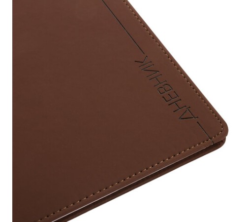 Дневник 1-11 класс 48 л., кожзам (твердая), термотиснение, BRAUBERG 