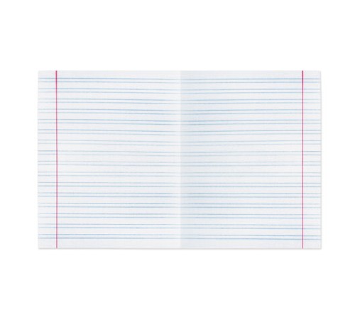 Тетрадь ЗЕЛЁНАЯ обложка 12 л., узкая линия с полями, офсет, 