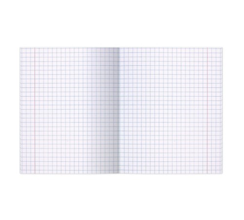 Тетрадь ЗЕЛЁНАЯ обложка 12 л., крупная клетка с полями, офсет, 