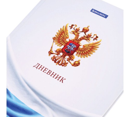 Дневник 1-11 класс 40 л., твердый, BRAUBERG, ламинация, цветная печать, РОССИЙСКОГО ШКОЛЬНИКА-4, 106052