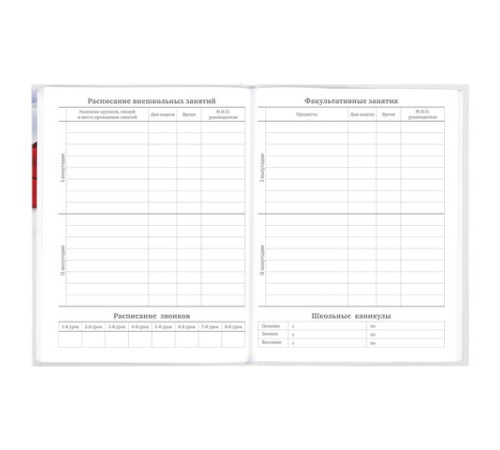 Дневник 5-11 класс 48 л., твердый, BRAUBERG, глянцевая ламинация, с подсказом, 